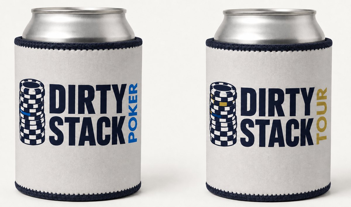 Koozie pair with Poker and Tour lockups